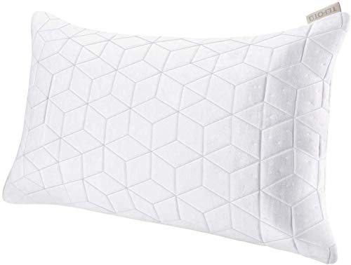 KLAS REMO Almohada Cervical para Dormir Almohada Espuma Memoria Triturada con Funda Cremallera, Firmeza Media, 50 x 90 cm - Extragrande (King)