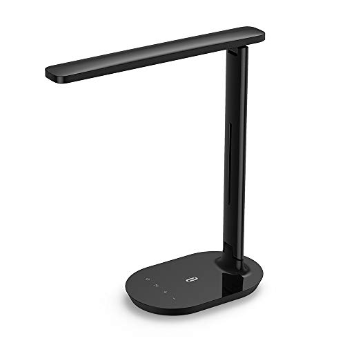 Lámpara Escritorio LED TaoTronics Flexo de Escritorio (5 Niveles de Brillo,3 Modos, Función de Memoria, Control Táctil) Lámpara de Mesa,Lámpara de Oficina para Leer,Estudiar,Relajamiento