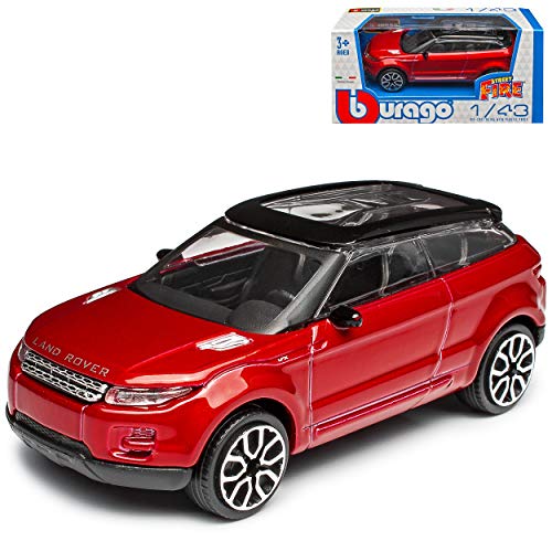 Land Rover Evoque L538 Coupe Rojo SUV 1ª generación 2011-2018 1/43 Bburago Modelo Coche