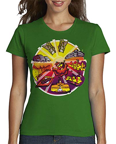 latostadora - Camiseta Madrid Sol para Mujer Verde M