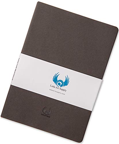 Leda Art Supply - Odyssey - Cuaderno de dibujo para artistas - Papel anticortes - 160 páginas - Grande - 17,78 x 25,4 cm