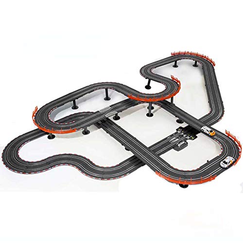 LINGLING Slot Car Vehicle Race Sets Track Racing Toys Control Remoto eléctrico Racing Pista ensamblada Niños Large Double Track 6 años Niño Regalo de cumpleaños