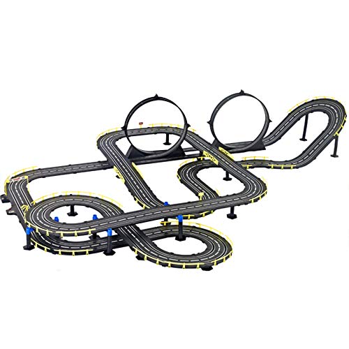 LINGLING Track Racing Toys Slot Car Vehicle Race Sets Juguete para niños Track Car Electric Track Car Montaje Simple Runway Racing 6 años Niño y niña Regalo de cumpleaños