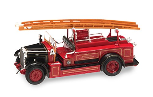 LUCKY Diecast Suerte 1934 Leyland FK-1 de Bomberos Die Cast coleccionistas Modelo (Rojo)