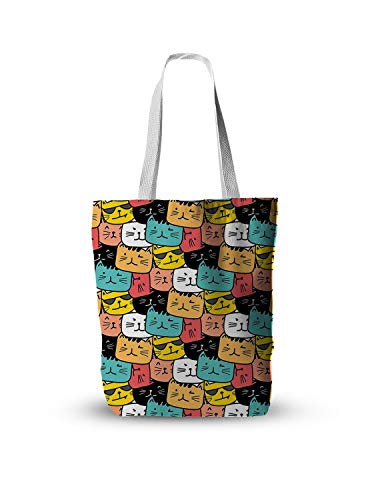 LXX Mujeres Plegables Bolso de Lona de Dibujos Animados Animal de Dibujos Animados Casual Gran Capacidad Compras Bolsos de Hombro Bolsos de Chicas Bolsos Bolsos de libro1PCS (Color : Style7)