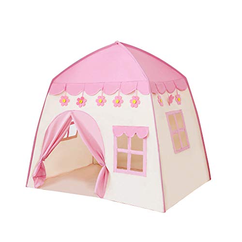 Matedepreso Princess Castle Play Tent for Girls Large Kids Play Tents Kids Teepee Tent Children Playhouse for Children Indoor and Outdoor Games