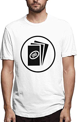 Math Games UNO Cards Game Men Fation Mens Shirt,White3,5XL