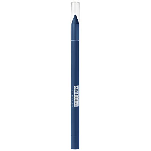 Maybelline New York - Tattoo Liner, Lápiz de Ojos Azul Turquesa Semi-Permanente, Tono 921 Deep Teal