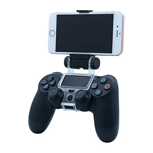 Mcbazel Smart Phone Clip Holder Mount Stand para PS4 / PS4 Slim / PS4 Pro Controller Negro