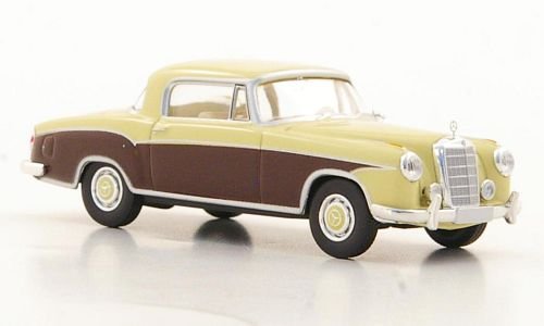 Mercedes 220 S Coupe (W180 II), beige claro/marrón, Modelo de Auto, modello completo, Brekina Starmada 1:87