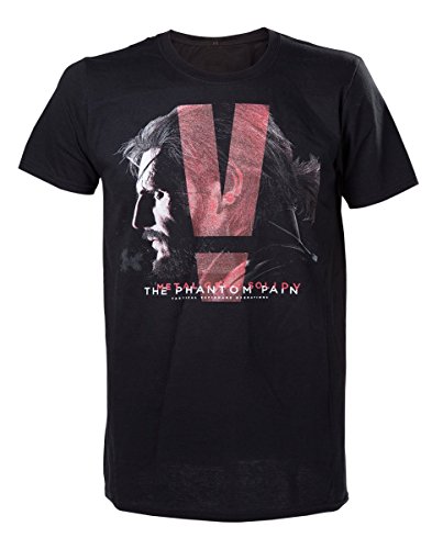 Metal Gear Solid Black Phantom Pain Box Cover T-Shirt - Small (Electronic Games) [Importación Inglesa]