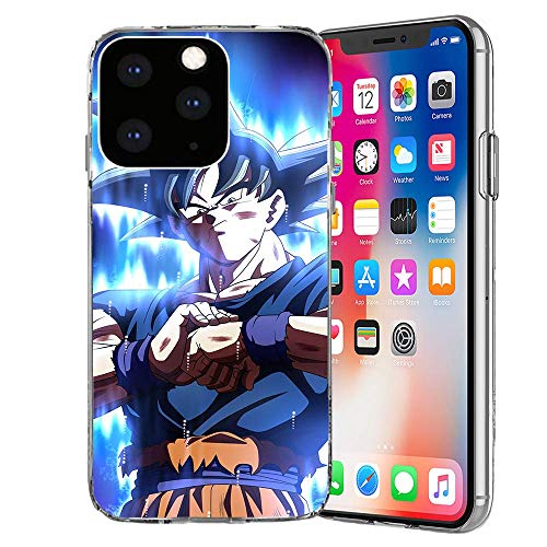 MIM Global Dragon Ball Z Super GT Protectores Case Cover Compatible para Todos iPhone (iPhone 11 Pro, Goku UI 2)