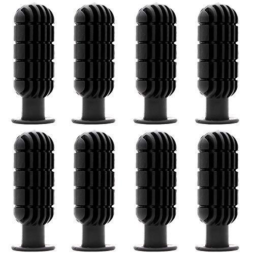 Mirrwin Foosball Grip Mango de Plástico Futbolín Piezas de Agarre de Fútbol de Mesa Reemplazo de Piezas de Agarre de Fútbol Se Adapta para Reemplazar el Agarre de Futbolín 8 PCS Negro