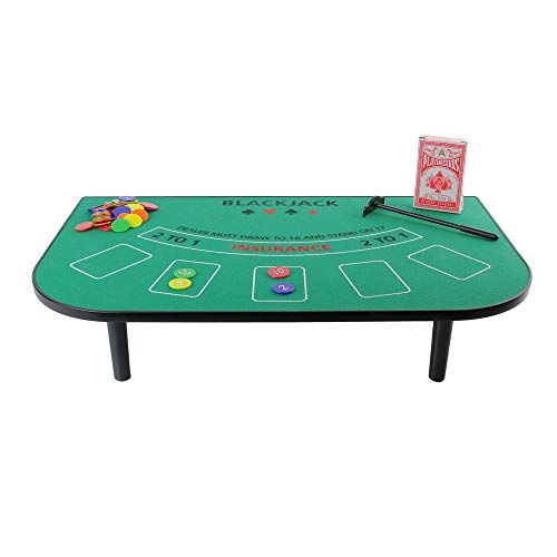 Mister Gadget-CMMG3080 Juego DE Mesa Blackjack, Color Multicolore (Vert/Noir), Estandar (CMP IBERICA MG3080)