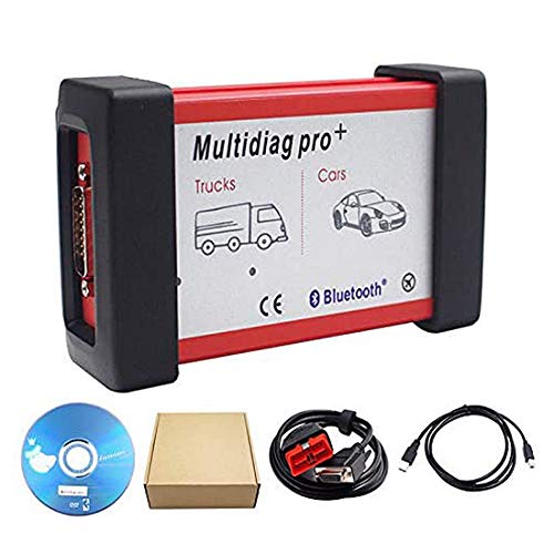 Mixbeek Coche 2020 Multidiag Pro, OBD2 Dispositivo De Diagnóstico, La Calidad Multidiag Pro + TCS Profesional CDP Pro Plus Bluetooth para Coches Y Camiones Coche OBDII Herramienta De Diagnóstico