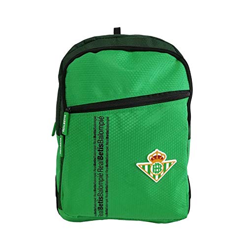 Mochila Escolar Grande Multibolsillos Real Betis Balompié. Medidas: 31X43X12CM