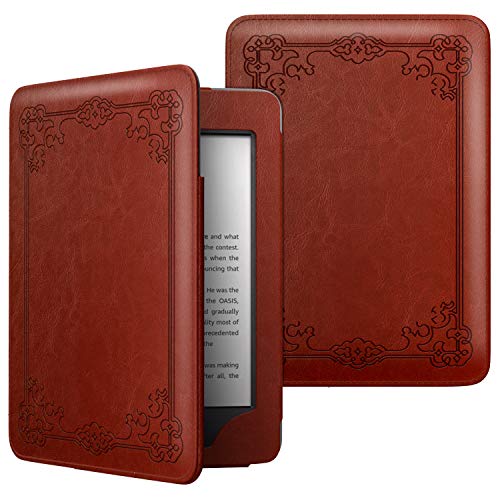 MoKo Funda Compatible con All-New Kindle (10th Generation, 2019) / Kindle (8th Generation, 2016), Superior Funda Con Auto Sueño / Estela - Estilo vintage