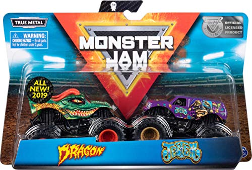 Monster Jam 6044943 Vehículo niños, modelos surtidos, paquete de 2