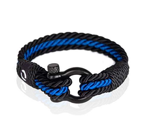 Mover Bracelets Pulsera Azul Hombre | Pulsera De Hilo Trenzado | Pulsera De Tela para Pareja| Pulsera De Tela para Hombre