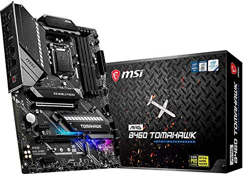 MSI - MAG B460 Tomahawk - Placa Base Arsenal Gaming (10th Gen Intel Core, LGA 1200 Socket, DDR4, CF, Doble Ranura M.2, USB 3.2 Gen 2x2, Type-C, 2.5G LAN, DP/HDMI, Mystic Light RGB)