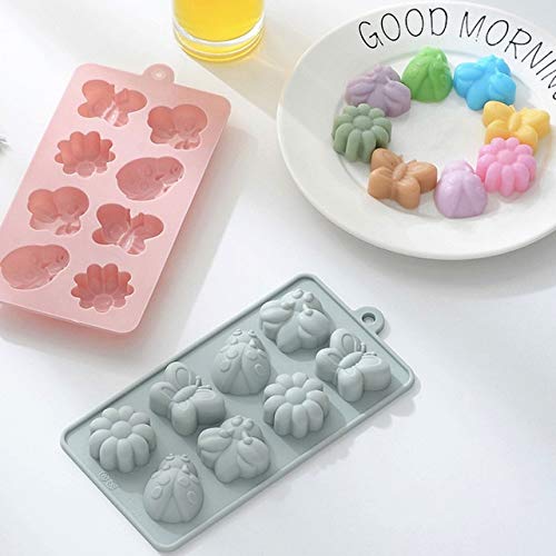 Muchos tipos de moldes de cocina para hornear, diseño de nube, estrella, arco iris, de silicona, para decoración de tartas, fondant, animales, insectos, flores, moldes de chocolate