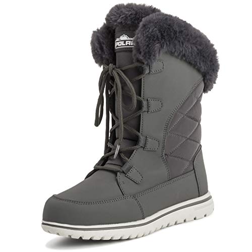 Mujer Acolchado Al Aire Libre Cuff Nieve Pato Impermeable Atadura Piel Sintética Botas - 6 - GRE39 AYC0541