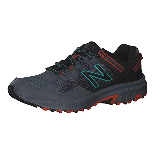 New Balance 410v6 Trail Scarpe Da Trekking H, Hombre, Negro (Grey/Orange), 43 EU