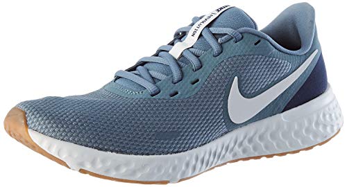 Nike Revolution 5, Running Shoe Hombre, Ozone Blue/Photon Dust-Obsidian, 41 EU