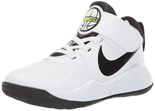 NIKE Team Hustle D 9 (PS), Basketball Shoe, Blanca, 29.5 EU