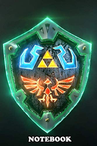 Notebook: 3d Link Hylian Shield In Autodesk Mayapost , Journal for Writing, College Ruled Size 6" x 9", 110 Pages