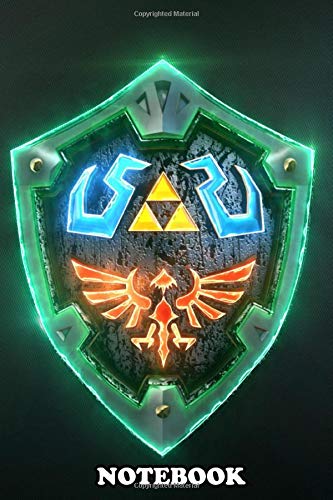 Notebook: 3d Link Hylian Shield In Autodesk Mayapost , Journal for Writing, College Ruled Size 6" x 9", 110 Pages