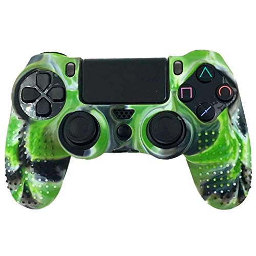 OcioDual Funda de Silicona Gel para Mando Sony Playstation PS4/Slim/Pro Tricolor Verde