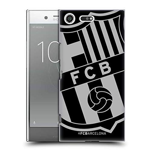 Official FC Barcelona Oversized Crest Hard Back Case Compatible for Sony Xperia XZ Premium