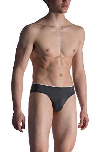 Olaf Benz - RED1818 Sport Brief - Microfibra suave con aspecto jaspeado - Edición limitada gris S