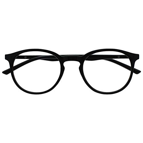 Opulize Met Bloqueo Luz Azul Gafas Computadora Juego De Azar Negro Hombres Mujeres Bisagras Resorte B60-1 +0,00