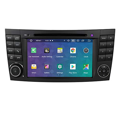 Ossuret Android 10 Radio estéreo de Coche Navegación GPS con Can-Bus Pantalla táctil de 7 Pulgadas Multi Fit para Mercedes-Benz Clase E W211 CLS W219 Clase G W463 CLS 350 CLS 500 CLS 55