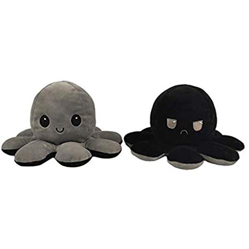 Peluche de Pulpo Reversible, Bonitos Juguetes de Peluche, muñeco Vibrante de Doble Cara, el Pulpo Reversible Original de Felpa, Peluche Doble Cara, Juguetes Creativos, Regalos para NiñOs (D)