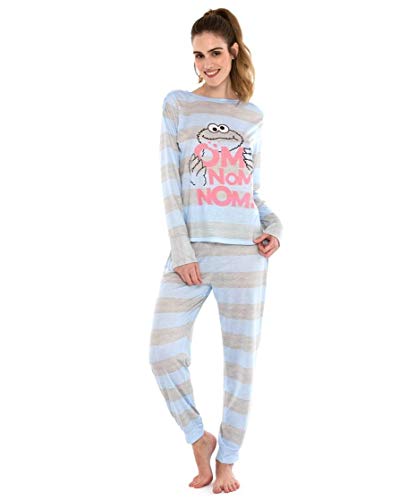 Pijama Mujer Monstruo DE Las Galletas Manga Larga (XL)