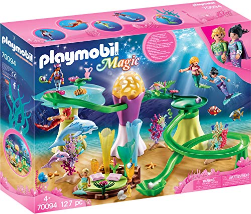 Playmobil 70094 Magic Cala de Sirenas con Cúpula Iluminada, A partir de 4 años, Multicolor