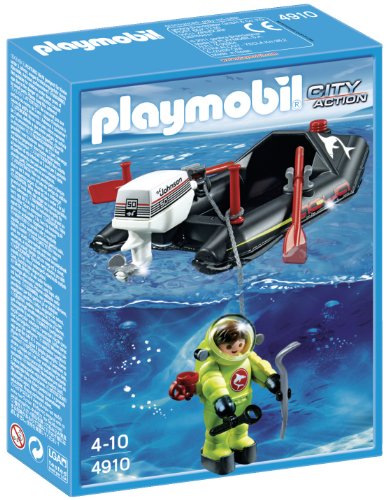 PLAYMOBIL - Lancha con Buzo (4910)