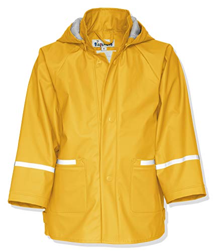 Playshoes Regenjacke Basic Chubasquero, Amarillo (Yellow 12), 12-18 Meses Unisex Niños