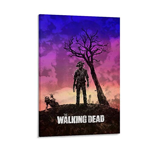 Póster artístico de Hd Rick (The Walking Dead y Walking Dead, 50 x 75 cm)