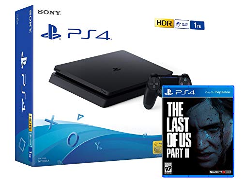 PS4 Slim 1Tb Negra Playstation 4 Consola + The Last Of Us 2