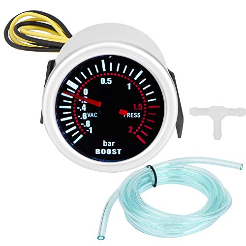 PSI Gauge, 2"12V Car Universal 12V LED Digital Turbo Front Boost Gauge Kit de Medidor