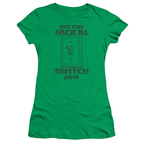 Psych Detective Comedy Drama TV Series Hit The Jackal Switch Juniors Sheer Tee Gris gris XL