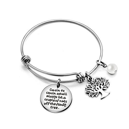 Pulsera para primo, joyería para familia, cumpleaños, aniversario, graduación, regalo – Cousin We Will Always Be