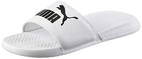 PUMA Popcat, Chanclas de Playa y Piscina Unisex Adulto, Blanco White Black, 42 EU