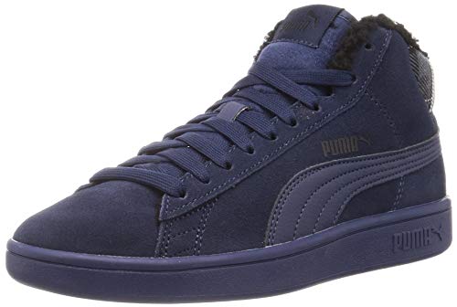 PUMA Smash V2 Mid WTR, Zapatillas Unisex Adulto, Azul (Peacoat Black/Peacoat), 47 EU