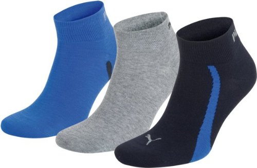 Puma Unisex Lifestyle Quarters 3P Calcetines unisex, 3 pares, Multicolor (523 - Navy/Grey/Strong Blue), 39-42 EU