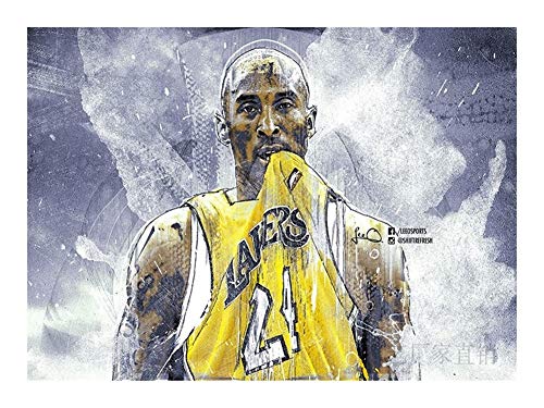 Puzzle-a NBA rompecabezas for adultos adolescente - Jugador más valioso 24 Basketball Hall de la fama for siempre Kobe Bryant El Negro Mamba - cuarto aniversario de Retiro (300/500/1000 piezas) Puzzle